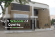 Top 5 Schools of Quetta