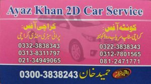 Ayaz 2D car service Quetta to Karachi