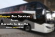 Luxury Sleeper Bus Services from Karachi to Quetta 'Super International'