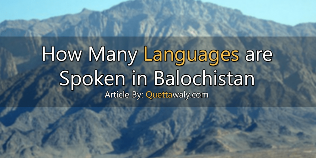 languages spoken in balochistan