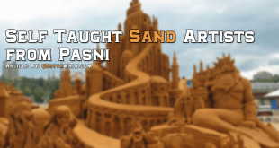 self taught Sand Artists from Pasni