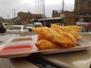 Gober Tea with Samosa