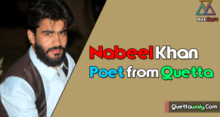 Nabeel Khan Poet from Quetta