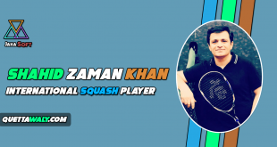 Shahid Zaman Khan - International Squash Player