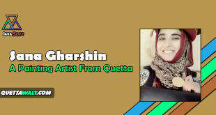 Sana Gharshin - A Painting Artist From Quetta