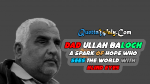 Dad Ullah Baloch A Spark of Hope who Sees the World with Blind Eyes