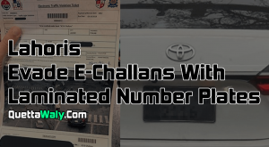 Lahoris Evade E-Challans With Laminated Number Plates