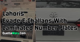 Lahoris Evade E-Challans With Laminated Number Plates